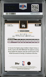 2025-26 Topps #203 VJ Edgecombe Blackout PSA 9