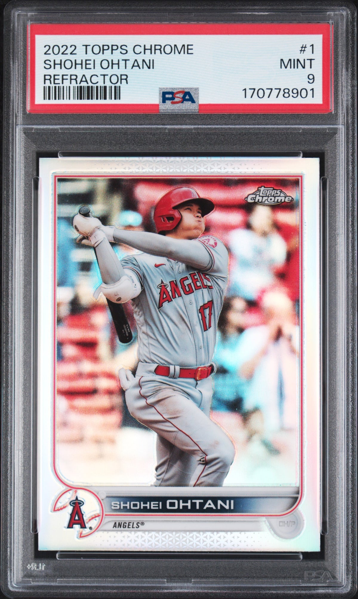 2022 Topps Chrome #1 Shohei Ohtani Refractor PSA 9