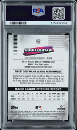 2026 Finest #250 Shohei Ohtani White Mini-Diamond Refractor PSA 9 #/30