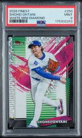 2026 Finest #250 Shohei Ohtani White Mini-Diamond Refractor PSA 9 #/30