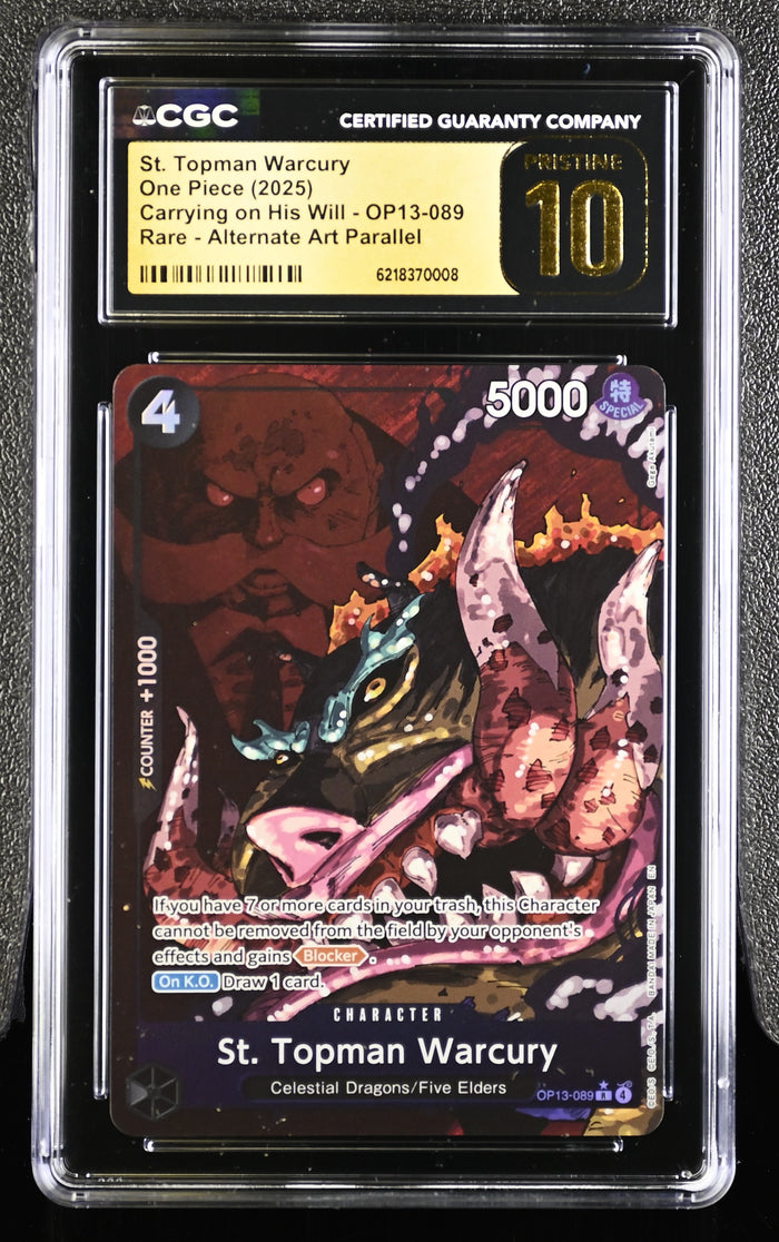Carrying On His Will #OP13-089 St. Topman Warcury (Alternate Art) CGC 10