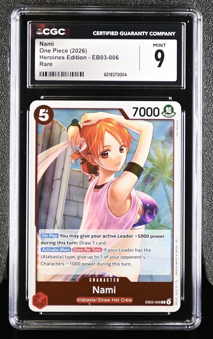 Extra Booster: One Piece Heroines Edition #EB03-006 Nami (006) CGC 9
