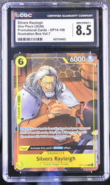 One Piece Promo OP14-108 Silvers Rayleigh Illus Box Vol 7 CGC 8.5