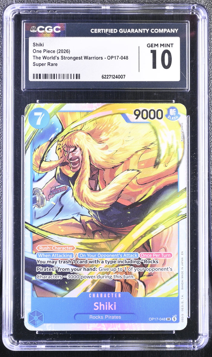 The World's Strongest Warriors #OP17-048 Shiki (048) CGC 10