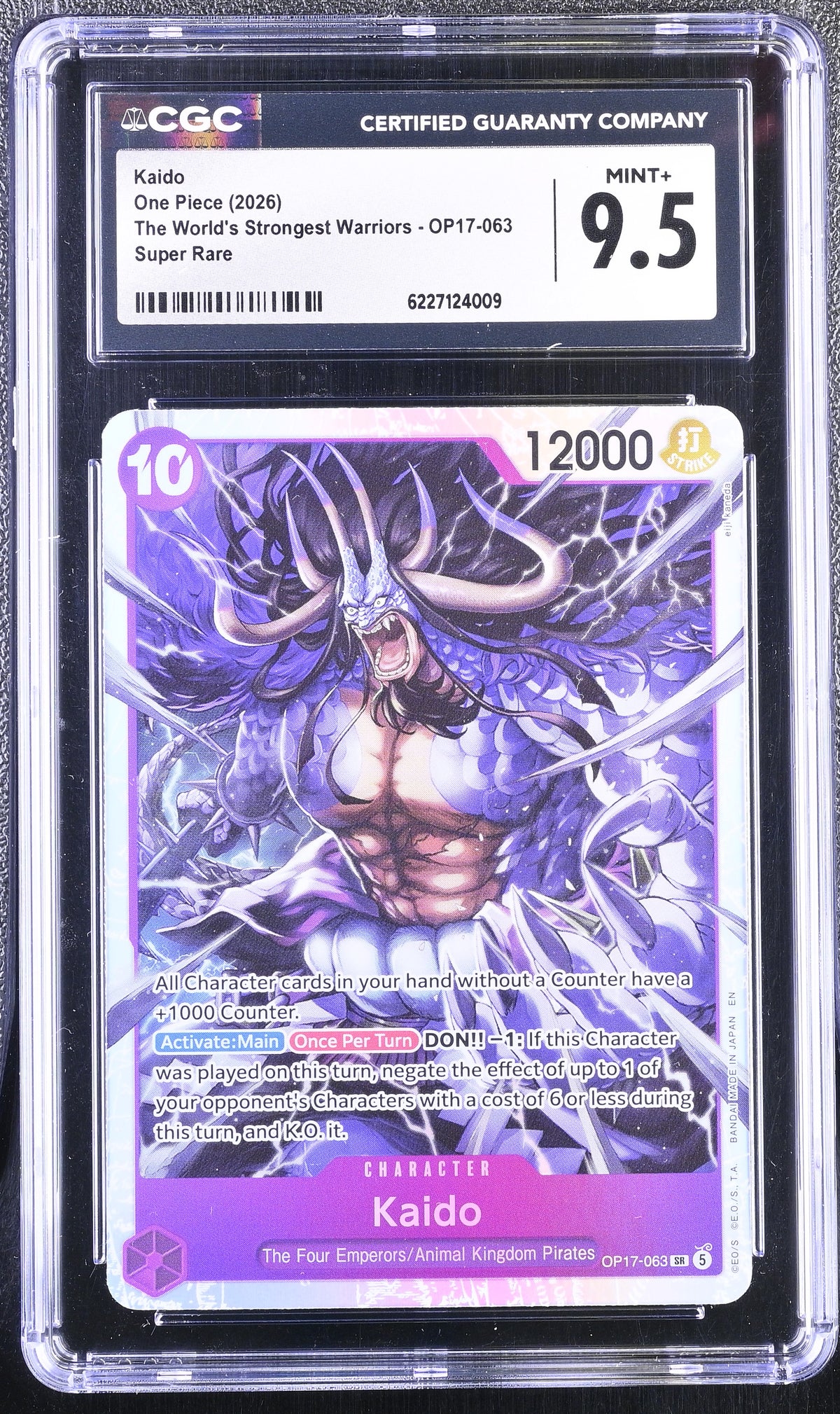 The World's Strongest Warriors #OP17-063 Kaido (063) CGC 9.5