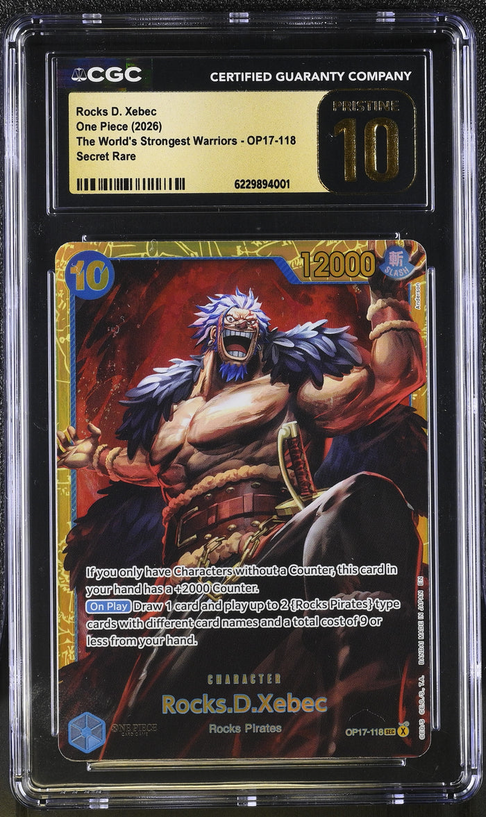The World's Strongest Warriors #OP17-118 Rocks.D.Xebec (118) CGC 10
