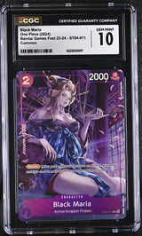 One Piece Promo ST04-011 Black Maria Premium Collection Bandai Fest CGC 10