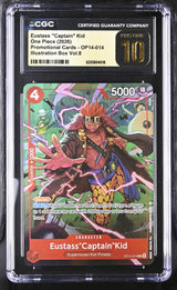 One Piece Card Game Promo OP14-014 Eustass Captain Kid Illus Box Vol 8 CGC 10