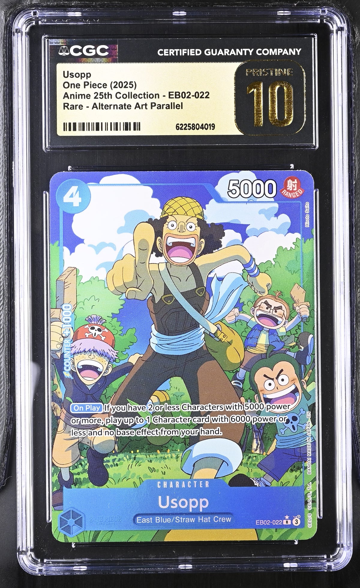 Extra Booster: Anime 25th Collection #EB02-022 Usopp (Alternate Art) CGC 10
