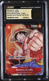 One Piece Promotion Cards #P-001 Monkey.D.Luffy (Promotion Pack 2022) CGC 10
