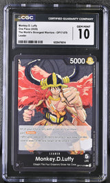 The World's Strongest Warriors #OP17-079 Monkey.D.Luffy (079) CGC 10