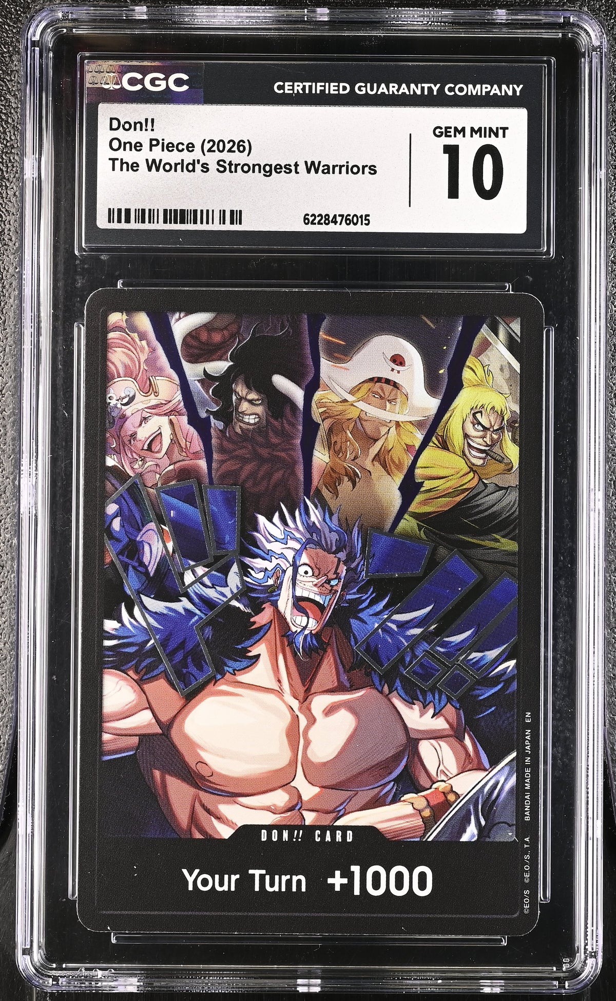 The World's Strongest Warriors DON!! Card (Alternate Art) (Rocks) CGC 10
