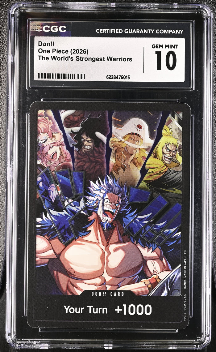 The World's Strongest Warriors DON!! Card (Alternate Art) (Rocks) CGC 10
