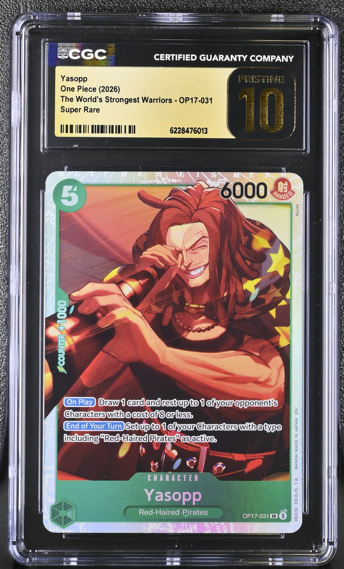 The World's Strongest Warriors #OP17-031 Yasopp CGC 10