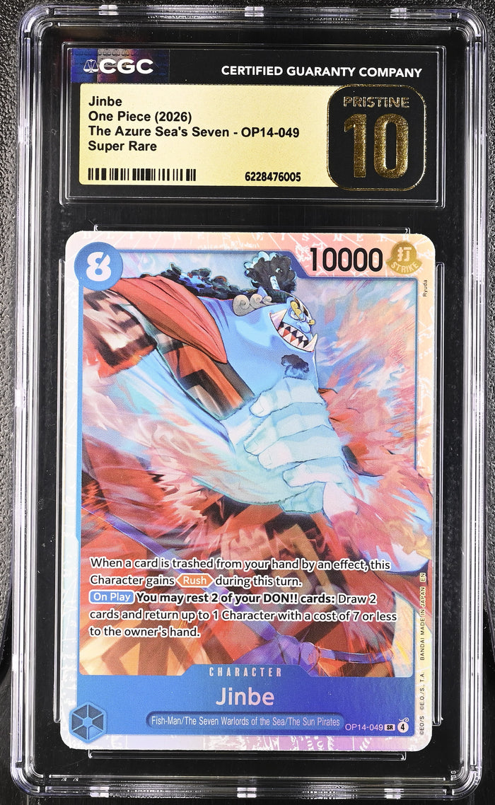 The Azure Sea's Seven #OP14-049 Jinbe CGC 10