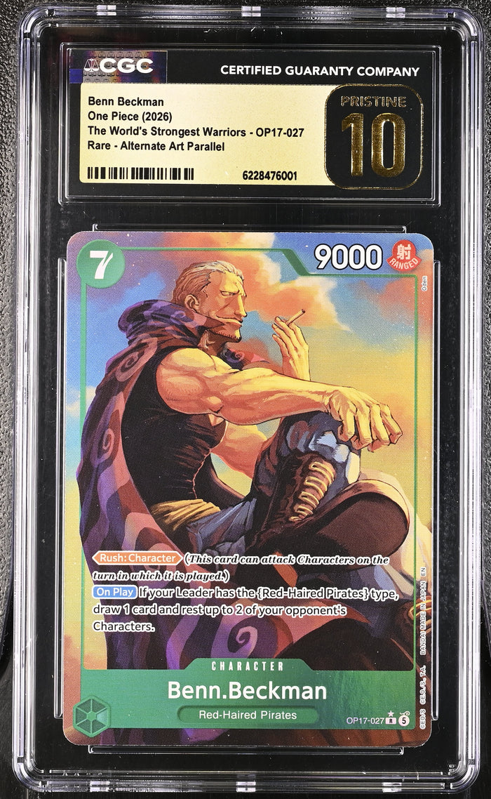 The World's Strongest Warriors #OP17-027 Benn.Beckman (Alternate Art) CGC 10