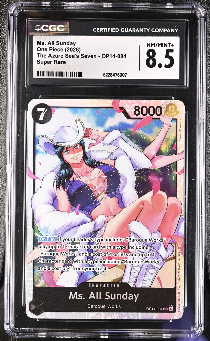 The Azure Sea's Seven #OP14-084 Ms. All Sunday CGC 8.5