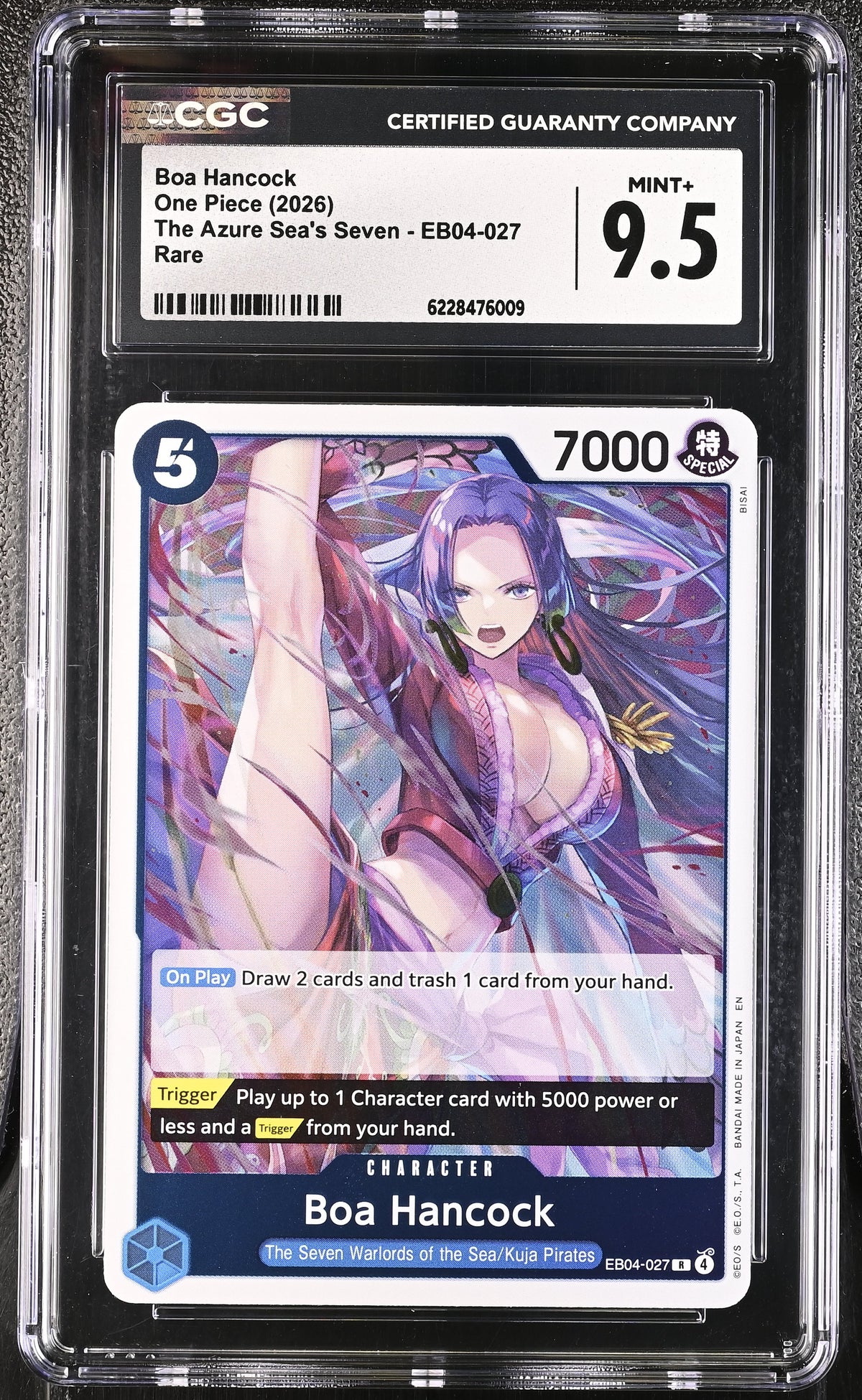 The Azure Sea's Seven #EB04-027 Boa Hancock CGC 9.5