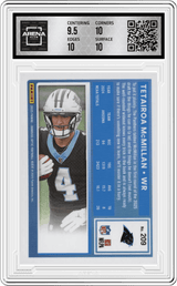 2025 Donruss Optic Rated Rookie #209 Tetairoa Mcmillan Arena Club 10