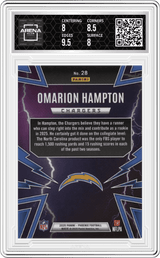 2025 Panini Phoenix Thunderbirds #28 Omarion Hampton Arena Club 8.5