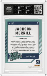 2024 Panini Donruss #102 Jackson Merrill Arena Club 9.5