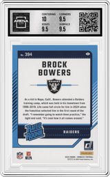 2024 Donruss Rated Rookie #394 Brock Bowers Arena Club 10