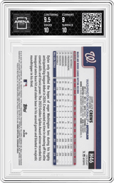 2025 Topps Holiday Var. #H46 Dylan Crews Arena Club 9.5