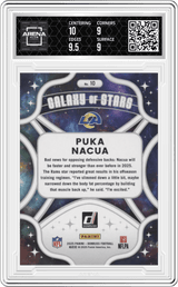 2025 Panini Donruss Galaxy of Stars #10 Puka Nacua Arena Club 9.5