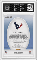 2023 Panini Select Certified Rke. #CRO-CST C.J. Stroud Arena Club 8.5