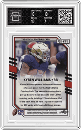2022 Leaf Pro Set Draft Crystal Green #PSB-KW1 Kyren Williams Arena Club 7.5
