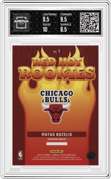 2024-25 Donruss Optic Red Hot Rookies #1 Matas Buzelis Arena Club 9