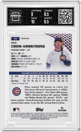 2026 Topps Pristine Refractor #58 Pete Crow-Armstrong Arena Club 8.5
