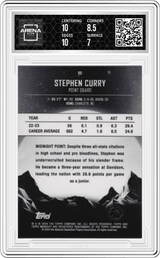 2023-24 Topps Midnight Morning / 149 #90 Stephen Curry Arena Club 7.5