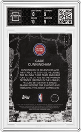 2025-26 Topps Chrome Cactus Jack #13 Cade Cunningham Arena Club 9.5