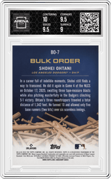 2026 Topps Flagship Coll.Bulk Order #BO-7 Shohei Ohtani Arena Club 9.5