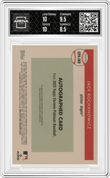 2025 Topps Chrome Platinum Platinum Auto #CPA-JKO Jack Kochanowicz Arena Club 9
