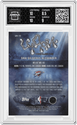 2025-26 Topps Chrome Cactus Jack #UH-10 Shai Gilgeous-Alexander Arena Club 9