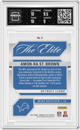 2024 Panini Donruss Elite The Elite Green #5 Amon-Ra St. Brown Arena Club 9.5
