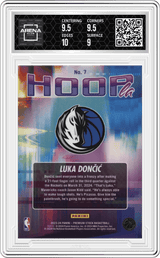 2023-24 Panini Hoops Premium Stock Hoopla #7 Luka Doncic Arena Club 9.5