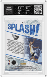 2021-22 Panini Donruss Optic Splash! Purple #1 Stephen Curry Arena Club 8.5