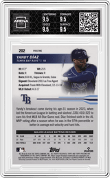 2024 Topps Pristine #202 Yandy Diaz Arena Club 9.5