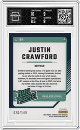 2024 Donruss Optic #164 Justin Crawford Arena Club 9.5