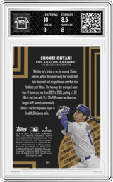 2024 Topps Update Topps Black Gold #BG-1 Shohei Ohtani Arena Club 8.5