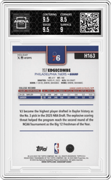 2025-26 Topps Holiday #H163 Vj Edgecombe Arena Club 9