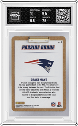 2024 Donruss Optic Passing Grade #4 Drake Maye Arena Club 8