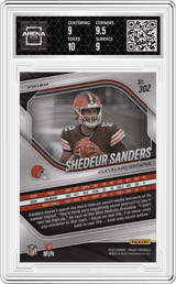 2025 Panini Prizm Prizm No Huddle #302 Shedeur Sanders Arena Club 9.5