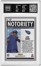 2025 Panini Mosaic Notoriety Mosaic #17 Cam Ward Arena Club 9