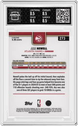 2025-26 Topps Chrome Yellow RayWave Refractor / 275 #273 Asa Newell Arena Club 9