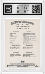 2025 Topps Allen & Ginter Foil Filagree #88 Gerrit Cole Arena Club 10