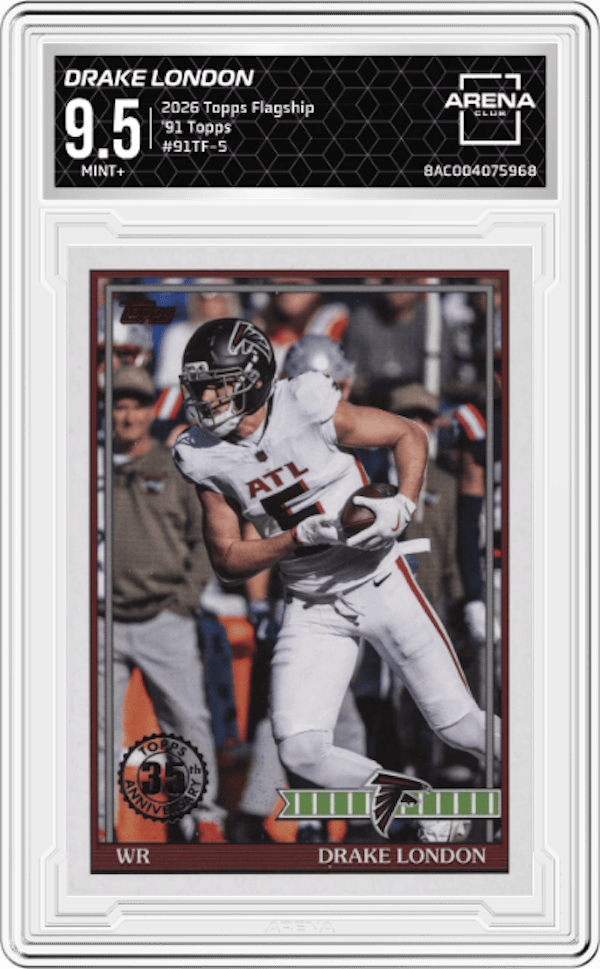 2026 Topps Flagship '91 Topps #91TF-5 Drake London Arena Club 9.5